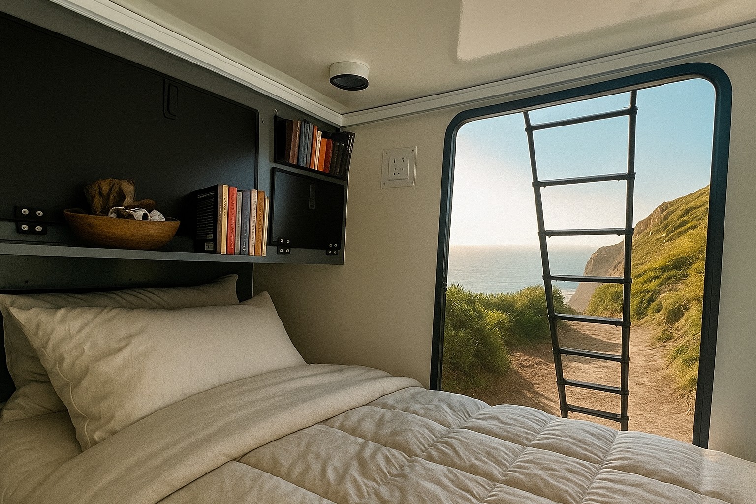 Desierto con rack delantero, panel y cooler.